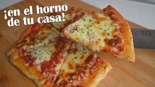 Hacé pizza a la piedra SIN PIEDRA y en el horno de tu casa Pizza casera [upl. by Mignonne60]