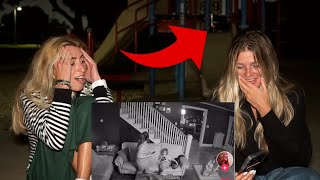 Reacting to Paranormal TikToks in a HAUNTED Park TERRIFYING [upl. by Ehcropal744]