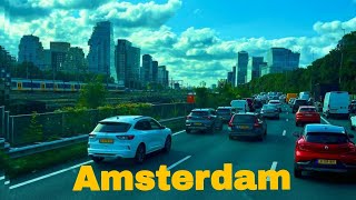 POV Truck Driving in 🇳🇱 Amsterdam  ASMR  Scania R450  4K HD  GoPro  amsterdam [upl. by Ned188]