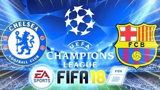 MS2 VS GUILHERME  CHELSEA VS BARCELONA  FIFA 18 PS4 [upl. by Tsyhtema388]