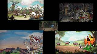 All Inkwell Isle 1 Cuphead Bosses fought with the sword at the same time [upl. by Nol]