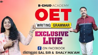 OET Writing amp Grammar  Exclusive Class 15 SEPT [upl. by Allerbag]