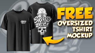 FREE OVERSIZED TSHIRT MOCKUP DESIGN STREETWEAR MOCKUP PSD [upl. by Ttayh800]