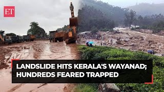 Massive landslide hits Mundakkai in Keralas Wayanad at least 7 dead hundreds feared trapped [upl. by Aicilaana]