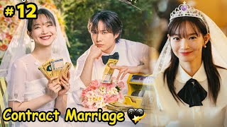 Part12  No Gain No Love2024  Contract Marriage  Korean drama explain In Hindi [upl. by Yenhoj]