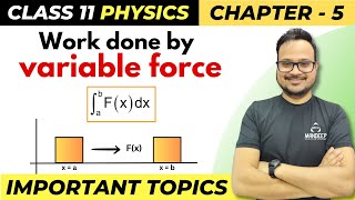 Work Done By Variable Force  Class 11 Physics Important Topics  Final Exams [upl. by Kiryt]