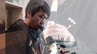 Roland Aerophone ae10 with GuitarTromboneJazz Scat Sax sound [upl. by Ahcsat]