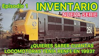 Inventario LOCOMOTORAS Eléctricas Renfe año 1993 TRENES FERROCARRIL Español I01 [upl. by Helprin492]