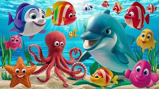 Sea Animals  Ocean animals for toddlers [upl. by Ardaed670]