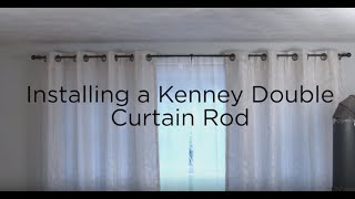 Kenney Double Curtain Rod Installation [upl. by Yerfej]