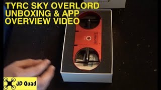 TYRC Sky Overlord Folding Drone Unboxing amp App Overview Video [upl. by Aihsiyt197]