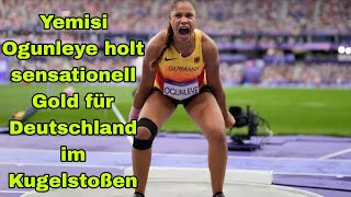 Yemisi Ogunleye holt sensationell Gold für Deutschland im Kugelstoßen [upl. by Altheta51]