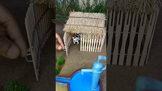 How to make cow shed roof  Rural house mini project [upl. by Akeyla]