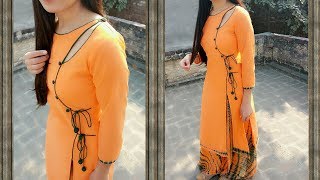 Angrakha style kurti making [upl. by Mollee256]