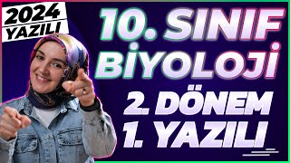 10Sınıf Biyoloji 2Dönem 1Yazılı 2024 yazılı biyoloji [upl. by Anitnatsnoc]