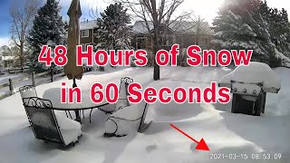 Heavy Snowfall  Colorado Snow Time Lapse [upl. by Erbes]