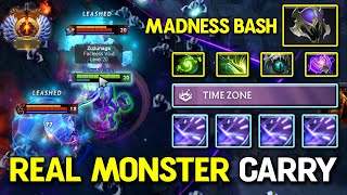 REAL MONSTER HARD CARRY Faceless Void With Madness Bash amp FACET TIME ZONE 100 Show No Mercy DotA 2 [upl. by Onifur524]