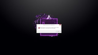 Adobe Pr could not find any capable video play modules Intel QVS [upl. by Ardnoek]