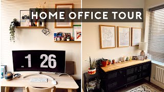 HOME OFFICE TOUR  HOME OFFICE DECOR AND SETUP [upl. by Sclar347]