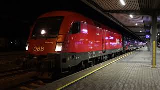 ÖBB NightJet NJ420 departing Innsbruck Hbf [upl. by Aizek749]