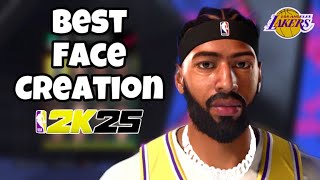 BEST ANTHONY DAVIS FACE CREATION IN NBA 2K25 [upl. by Romalda117]