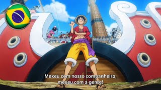 🇧🇷 Mexeu Com Você Mexeu Com a Gente quotHasteia Nossa Bandeiraquot  ONE PIECE [upl. by Kincaid]