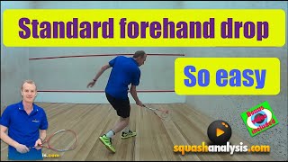 Squash analysis  Standard forehand drop [upl. by Dannon660]