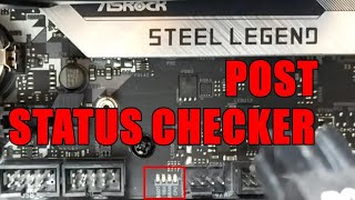 AsRock B550M Steel Legend LED POST Indicator  POST Status Checker PSC [upl. by Selma]