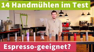 14 KaffeeHandmühlen unter 100€ im Test – für Filterkaffee UND Espresso [upl. by Aube928]