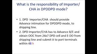 DPD USER GUIDE  Chennai Customs [upl. by Haral236]