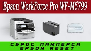 Epson WorkForce Pro WFM5799 Сброс ошибки памперса Срок службы ёмкости для отработ чернил истек [upl. by Zasuwa]