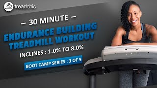 30 Minute Incline WalkRun Treadmill FollowAlong Endurance Building [upl. by Nassir]