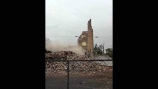 Demolition of GODERICH Victoria Street United Church [upl. by Blackwell]