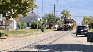 Fastest Street Running Trains in America Elwood Indiana amp New Railroad Track Installed In Muncie [upl. by Hiro]