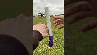 New innovative slingshot made of PVC pipe and balloon slingshot experiment bamboo [upl. by Assiled]