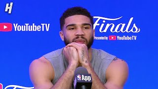 Jayson Tatum previews Game 1 FULL Interview  2024 NBA Finals Media Day [upl. by Reprah]