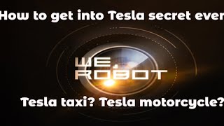 Teslas We  robot SECRET event [upl. by Lledyr460]