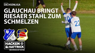 VfB Empor Glauchau vs BSG Stahl Riesa Highlights 10Spieltag Sachsenliga [upl. by Pilihp]