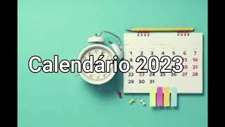 Calendário 2023 com Feriados [upl. by Essex]