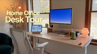 My Home Office Desk Tour ✨ [upl. by Kentigerma419]