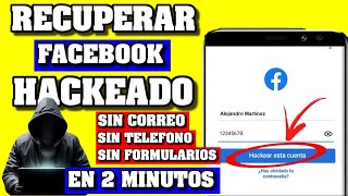 Cómo RECUPERAR mi cuenta de Facebook HACKEADA o PERDIDA 2024 Sin Correo sin Teléfono desde Celular [upl. by Notffilc]