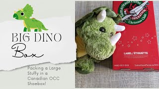 Operation Christmas Child UNBOXING  Fitting Large Plushy in Canadian OCC Shoebox [upl. by Marigold167]