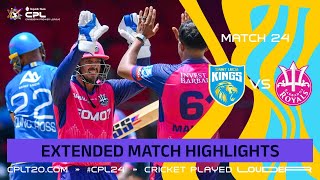 Extended Highlights  Barbados Royals vs Saint Lucia Kings  CPL 2024 [upl. by Ahsiet]