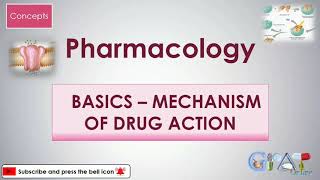 Basic Pharmacology Mechanism of Drug Action [upl. by Nwahsit]