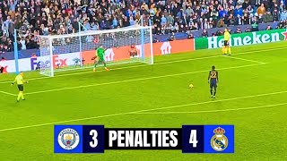 Real Madrid vs Manchester City 43 Full Penalty Shootout  Reactions amp Celebrations  UCL 2024 [upl. by Cornish608]