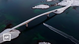 Epic Lofoten Bridges  Winter Norway 4K [upl. by Nelloc104]