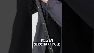 POLVEN slide tent tarp pole Revolutionary height adjustment [upl. by Akibma]