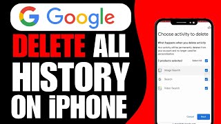 How To Delete All Google Search History on iPhone 2024  Clear Search History [upl. by Heathcote]