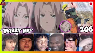 quotSakura Confesses Love for Narutoquot Naruto Shippuden Episode 106 REACTION MASHUP [upl. by Philipps]