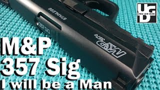 Smith amp Wesson MampP 357 SIG Compact 1st Look Review will she kick [upl. by Cobby]